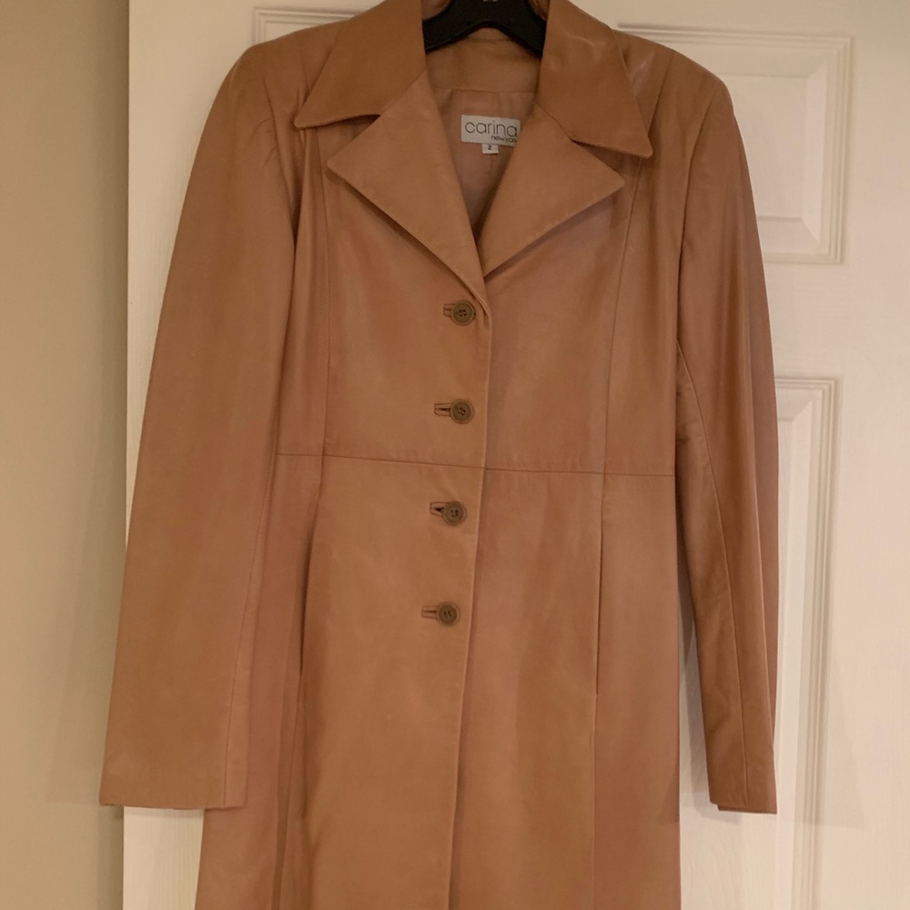 Karina New York Leather Coat